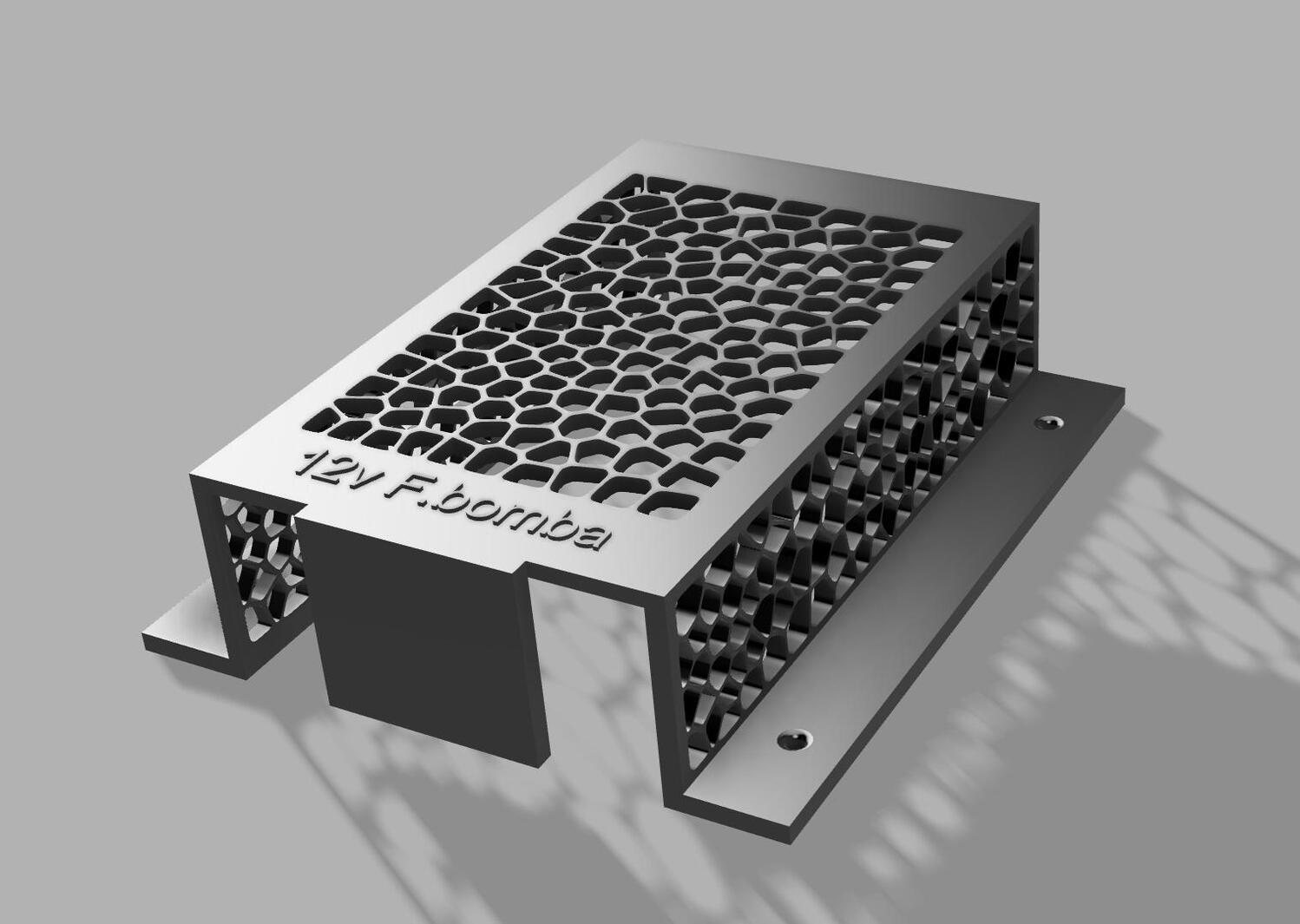 Modelo CAD de rejilla técnica